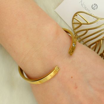 Bransoletka Pretty Bangles z białym cyrkoniowym sercem – Stalowa biżuteria damskad (4).jpg